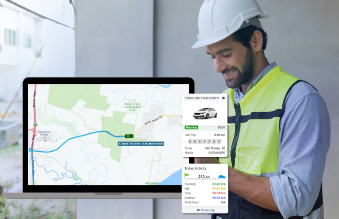 Real time fleet tracking software